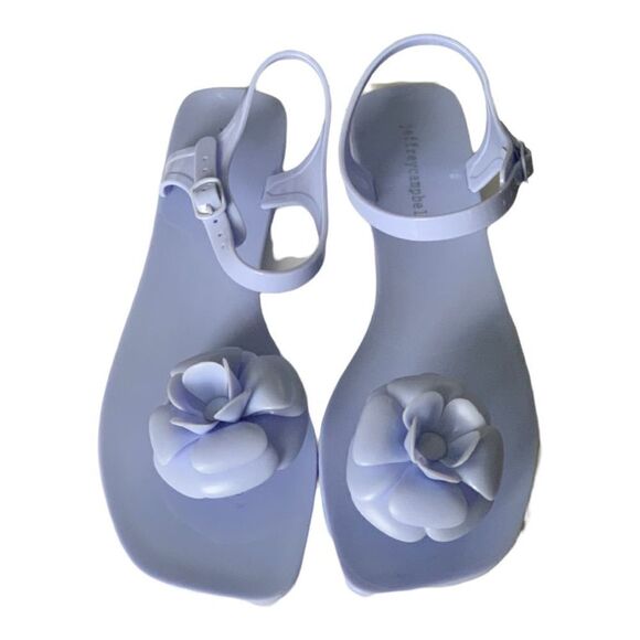 Jeffrey Campbell Fleurisse Ankle Strap Jelly Sandals - Picture 1 of 3